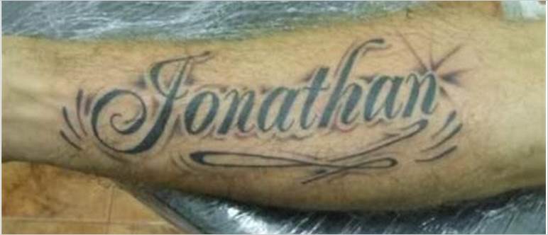 Tattoo name jonathan